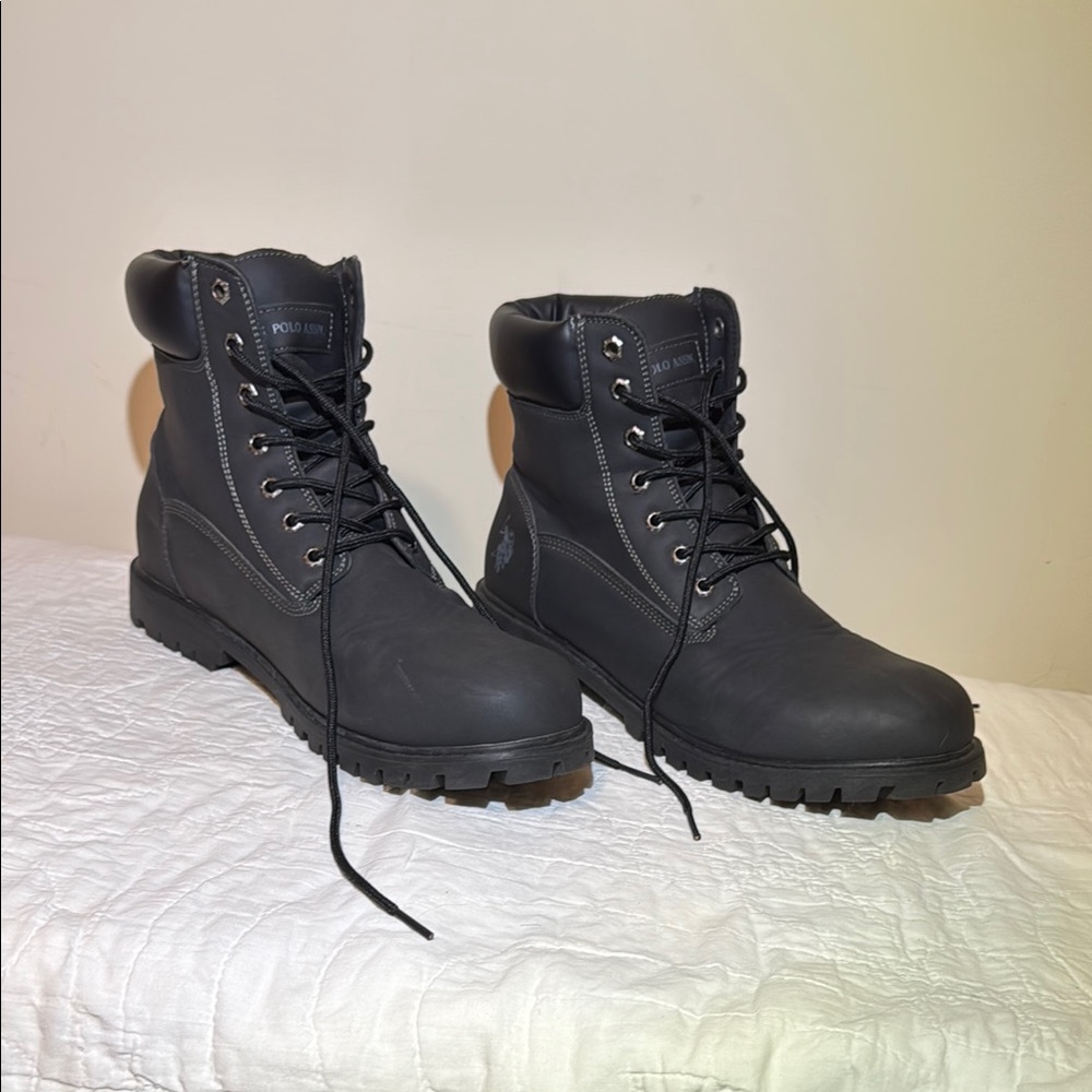 Polo by Ralph Lauren Black High-Top Waterproof Boots